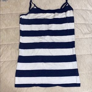 AEROPOSTALE BLUE & WHITE STRIPED TANK